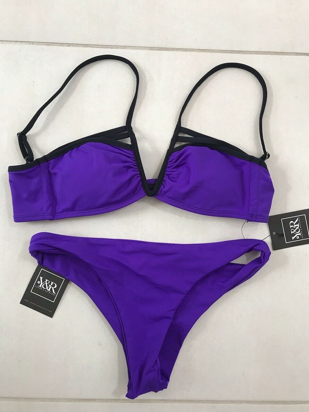 Young & Reckless Veronique Pleated Padded Bikini Set Swim